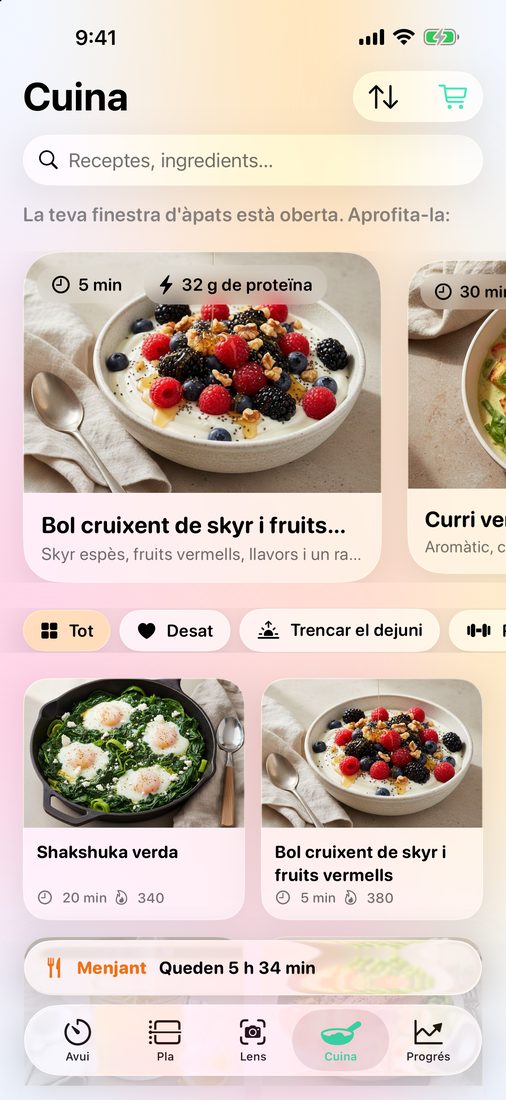 Cuina: receptes amb fotos per trencar el dejuni, amb filtres
