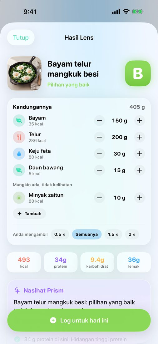 Hasil Lens untuk shakshuka hijau: gred, bahan-bahan dengan saiz hidangan dan nilai nutrisi