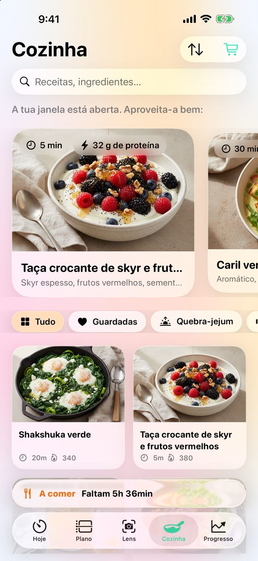 Cozinha: receitas com fotografias para quebrar o jejum, com filtros